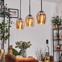 Vevino Suspension Noir, 3 lumières