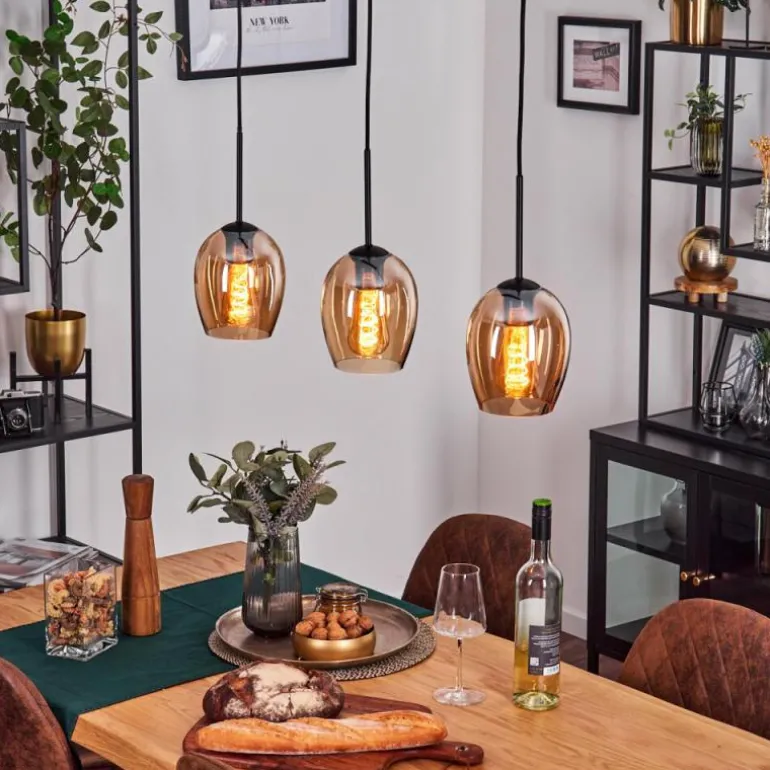 Vevino Suspension Noir, 3 lumières