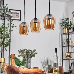 Vevino Suspension Noir, 3 lumières