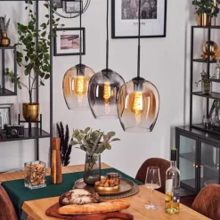 Vevino Suspension Noir, 3 lumières