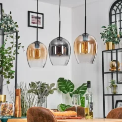 Vevino Suspension Noir, 3 lumières