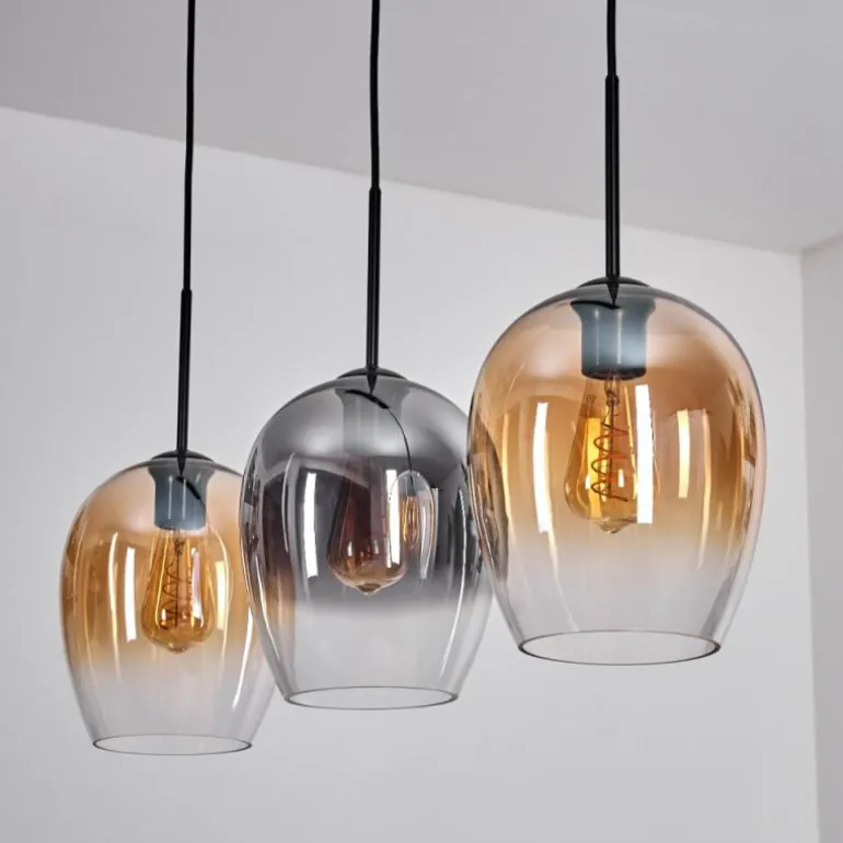 Vevino Suspension Noir, 3 lumières