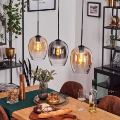 Vevino Suspension Noir, 3 lumières