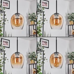 Vevino Suspension Noir, 4 lumières