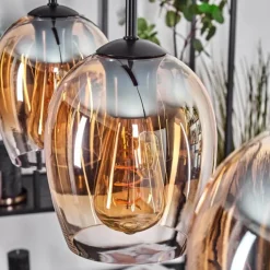 Vevino Suspension Noir, 4 lumières