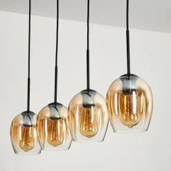 Vevino Suspension Noir, 4 lumières