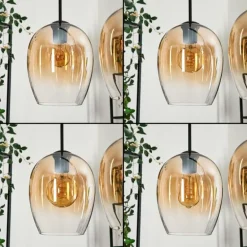 Vevino Suspension Noir, 4 lumières