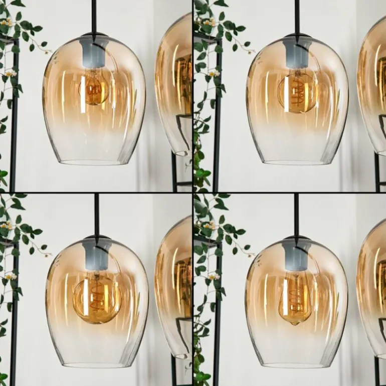 Vevino Suspension Noir, 4 lumières