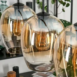 Vevino Suspension Noir, 4 lumières