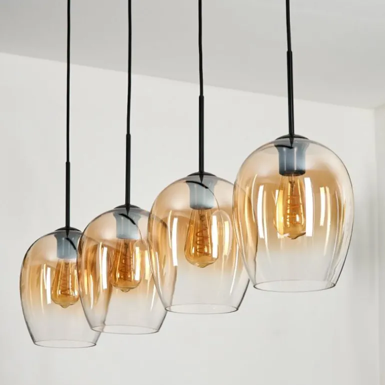 Vevino Suspension Noir, 4 lumières