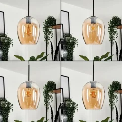 Vevino Suspension Noir, 4 lumières