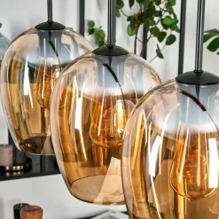 Vevino Suspension Noir, 4 lumières