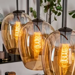 Vevino Suspension Noir, 4 lumières