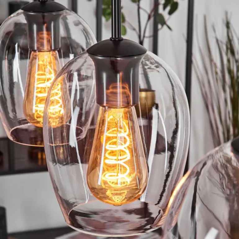 Vevino Suspension Noir, 4 lumières