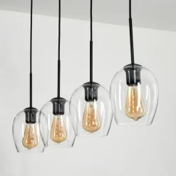 Vevino Suspension Noir, 4 lumières