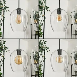 Vevino Suspension Noir, 4 lumières