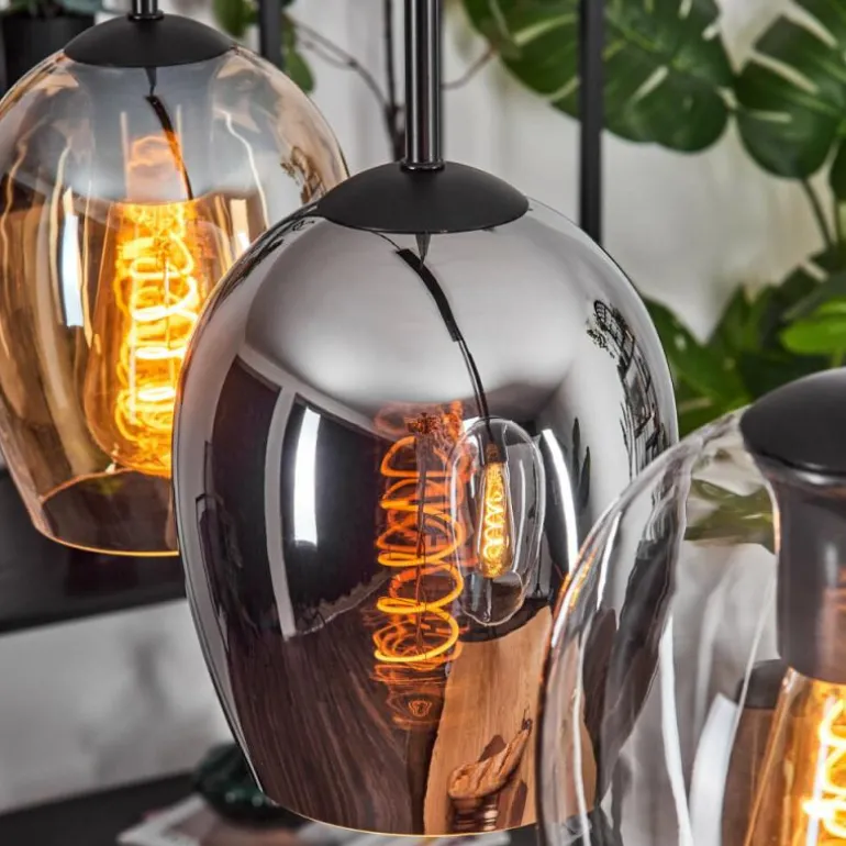 Vevino Suspension Noir, 5 lumières