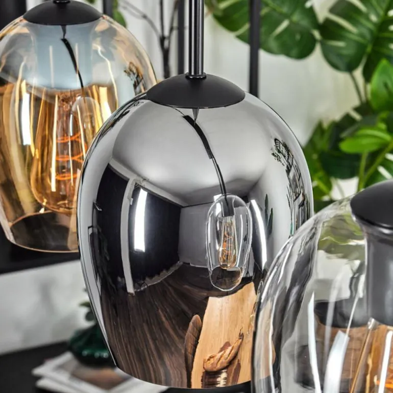 Vevino Suspension Noir, 5 lumières