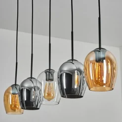 Vevino Suspension Noir, 5 lumières