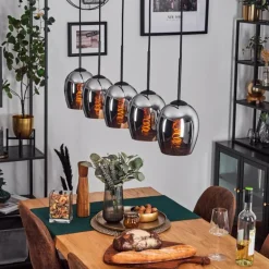 Vevino Suspension Noir, 5 lumières