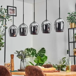 Vevino Suspension Noir, 5 lumières