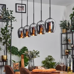 Vevino Suspension Noir, 5 lumières