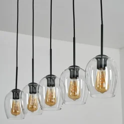 Vevino Suspension Noir, 5 lumières