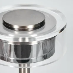 Viada Lampe de bureau, Lampe à poser LED Chrome, Nickel mat, 1 lumière