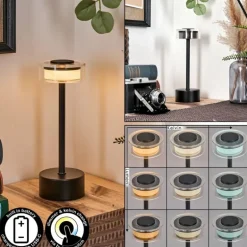 Viada Lampe de bureau, Lampe à poser LED Noir, 1 lumière