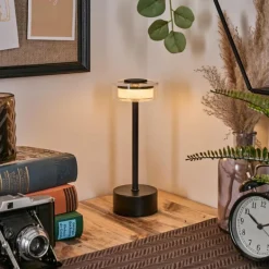 Viada Lampe de bureau, Lampe à poser LED Noir, 1 lumière