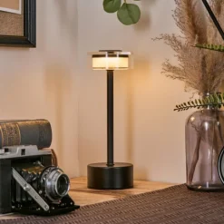 Viada Lampe de bureau, Lampe à poser LED Noir, 1 lumière