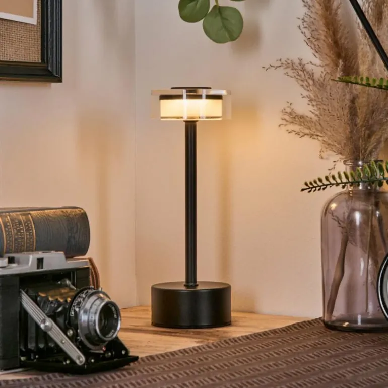 Viada Lampe de bureau, Lampe à poser LED Noir, 1 lumière