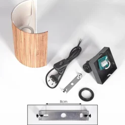 Viadores Luminaire Up & Down, Applique murale Noir, 1 lumière