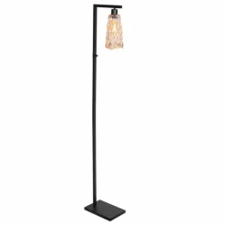 Vidrio Lampadaire Luminaires Steinhauer Noir, 1 lumière