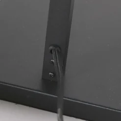 Vidrio Lampadaire Luminaires Steinhauer Noir, 1 lumière