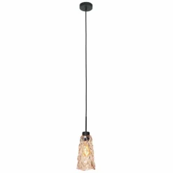 Vidrio Suspension Luminaires Steinhauer Noir, 1 lumière