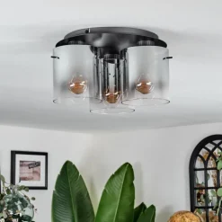 Vireda Plafonnier Anthracite, 3 lumières