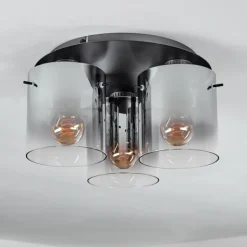 Vireda Plafonnier Anthracite, 3 lumières