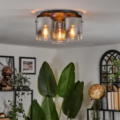 Vireda Plafonnier Anthracite, 3 lumières