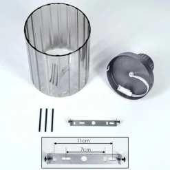 Vireda Plafonnier, Spot de plafond Noir, 1 lumière