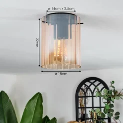 Vireda Plafonnier, Spot de plafond Noir, 1 lumière