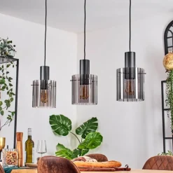 Vireda Suspension, Suspension Anthracite, 3 lumières