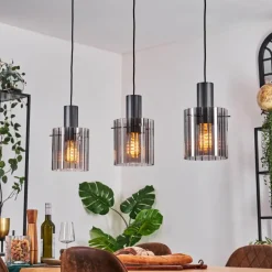 Vireda Suspension, Suspension Anthracite, 3 lumières