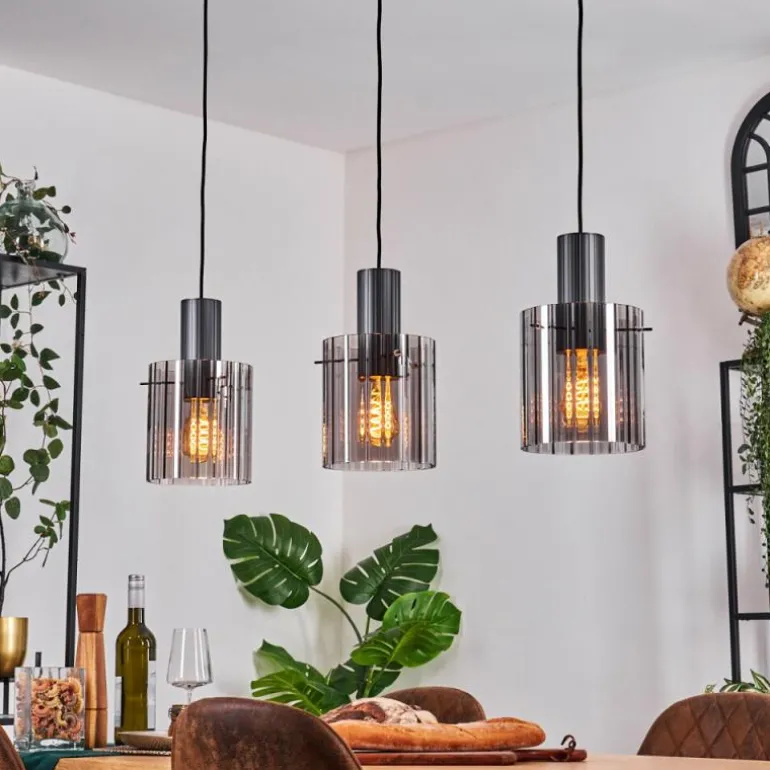 Vireda Suspension, Suspension Anthracite, 3 lumières