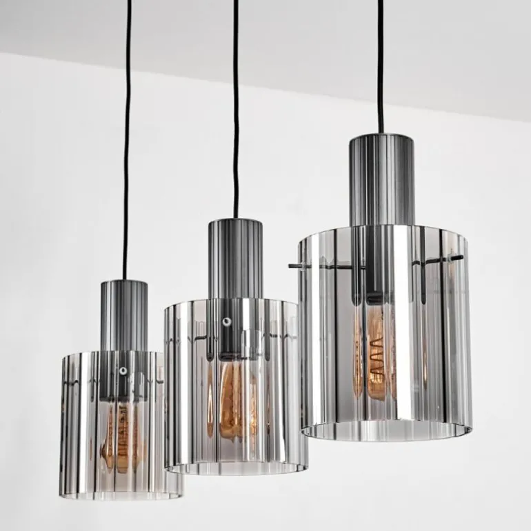 Vireda Suspension, Suspension Anthracite, 3 lumières