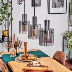 Vireda Suspension, Suspension Anthracite, 3 lumières