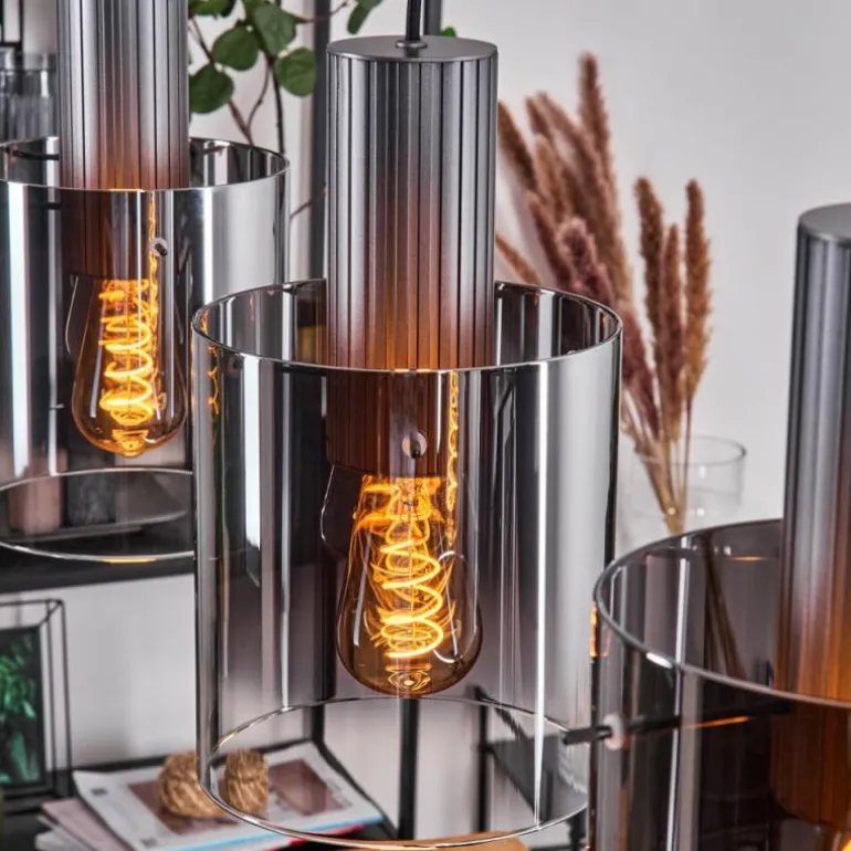 Vireda Suspension, Suspension Anthracite, 3 lumières