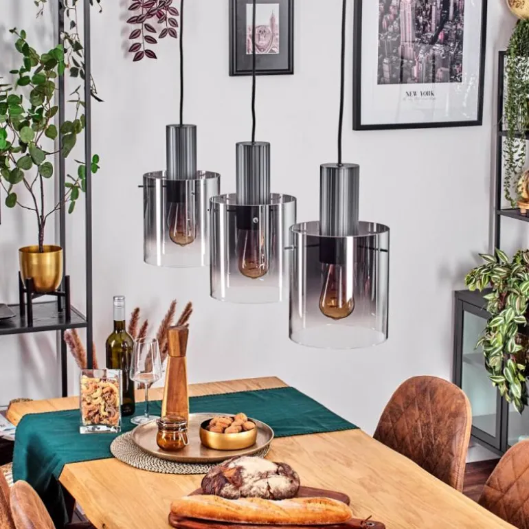 Vireda Suspension, Suspension Anthracite, 3 lumières