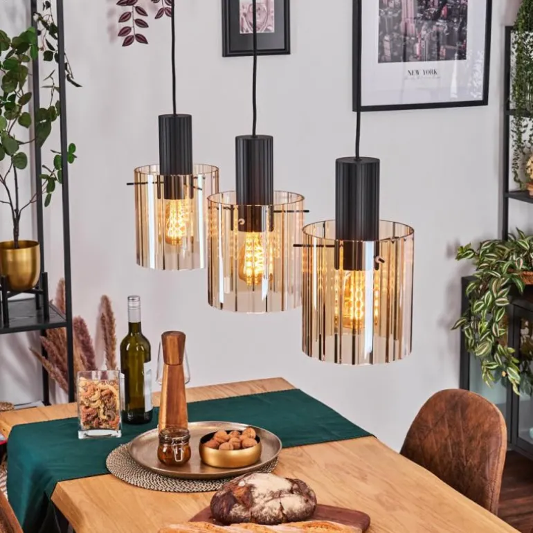 Vireda Suspension, Suspension Anthracite, 3 lumières