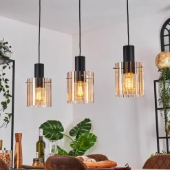 Vireda Suspension, Suspension Anthracite, 3 lumières